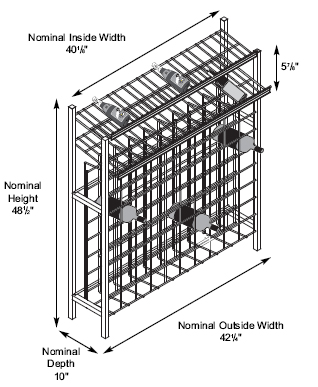 Wire Wine Rack Specifications